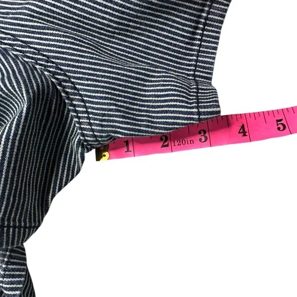 Universal Threads Navy and White Striped Short Sleeve Romper Size 10 NWT - Picture 6 of 11